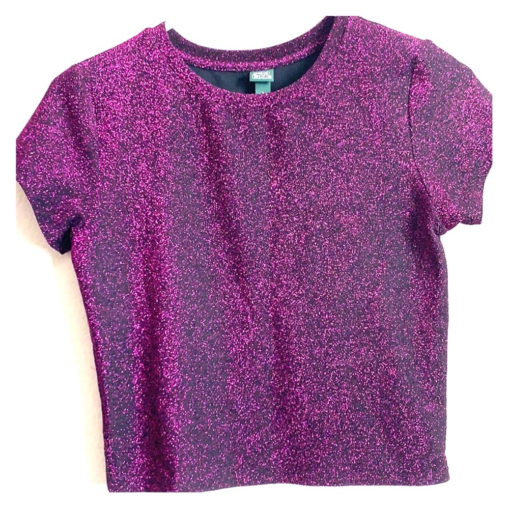 Purple sparkle crop top!